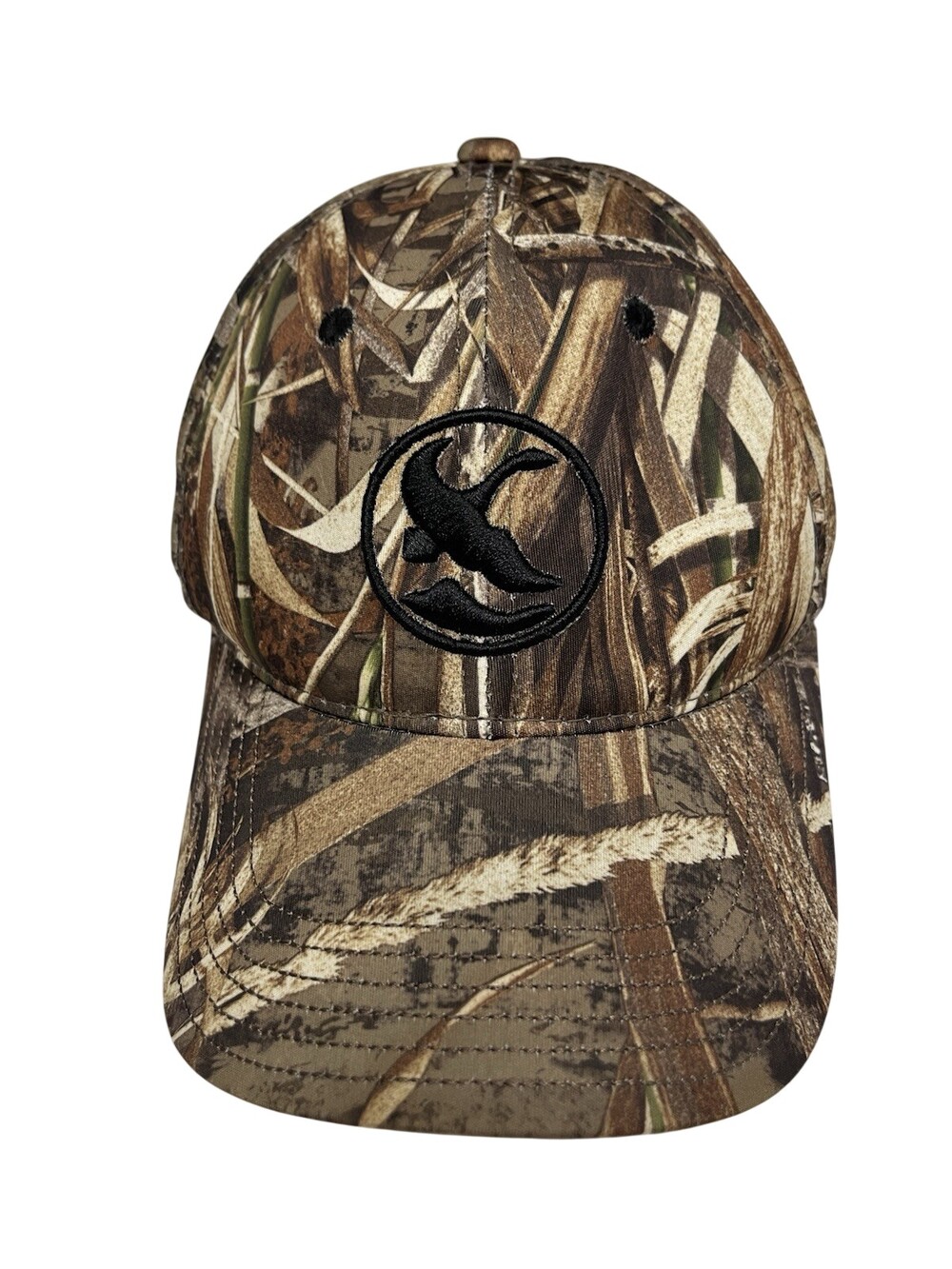 Gander Mountain Camo Hunting Hat Cap Adjustable Duck Logo Waterfowl Outdoor